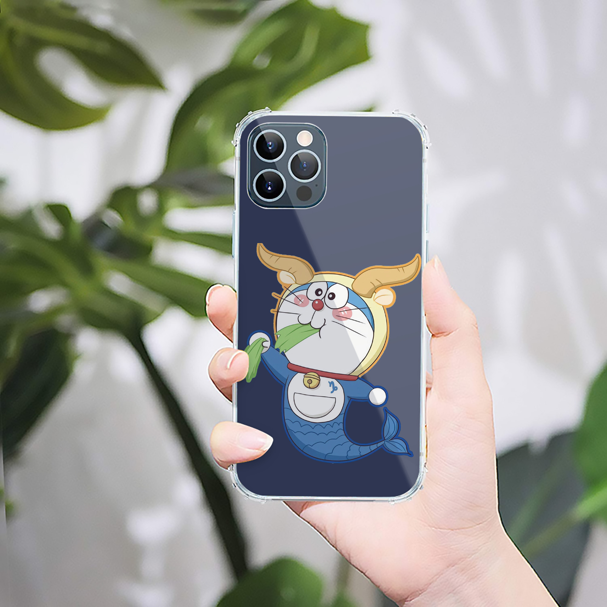 （画像用） ドラえもん Doraemon 【iPhone 12シリーズ対応】透明スマホケース（クリアソフトケース）